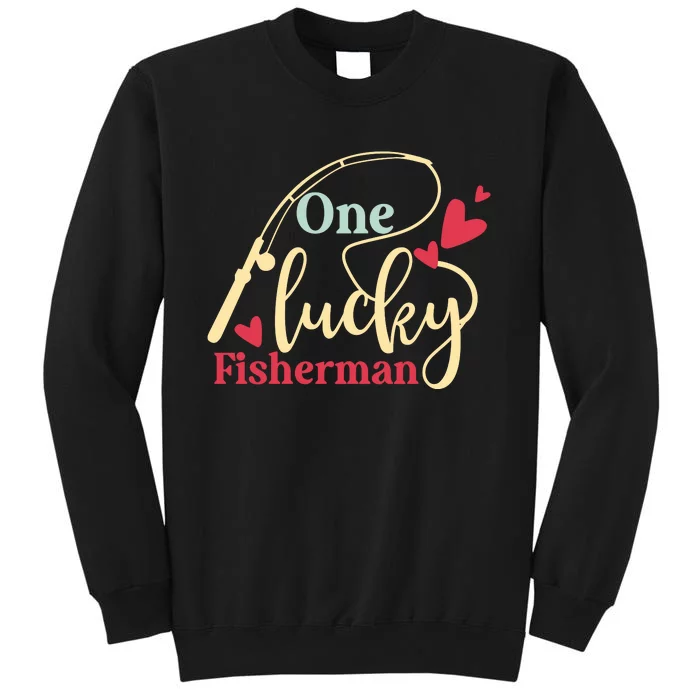 One Lucky Fisherman Matching Couples Sweatshirt