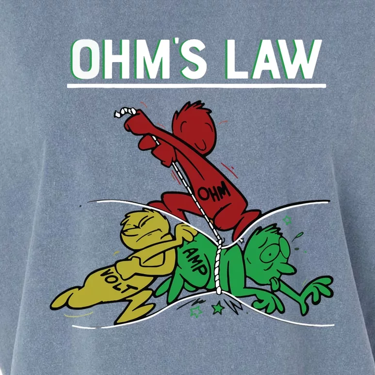 Ohms Law Funny Electrical Electronics Engineer Funny T Garment-Dyed Women's Muscle Tee