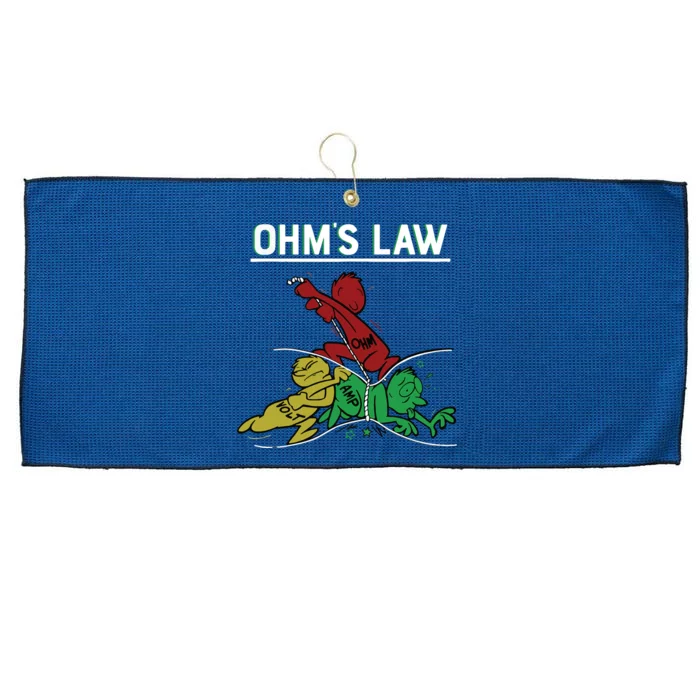 Ohms Law Funny Electrical Electronics Engineer Funny T Large Microfiber Waffle Golf Towel