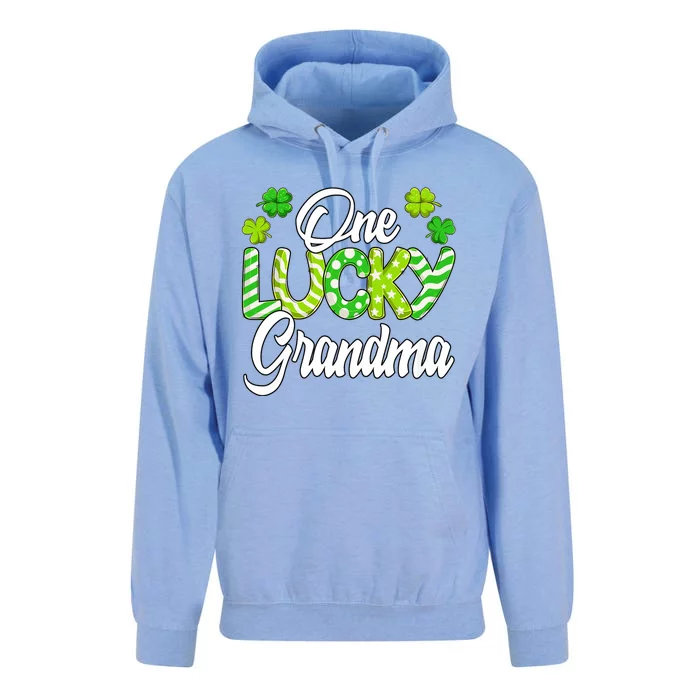 One Lucky Grandma Shamrock Irish Grandma St PatrickS Day Unisex Surf Hoodie