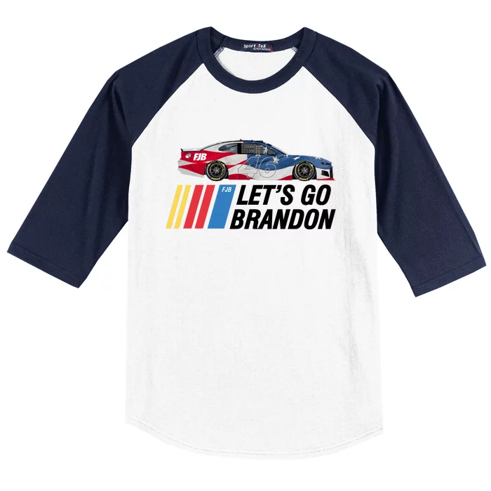 ORIGINAL Let's Go Brandon Racing FJB Baseball Sleeve Shirt