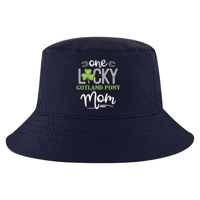 One Lucky Gotland Pony Horse Mom Irish Horseback Riding Funny Gift Cool Comfort Performance Bucket Hat