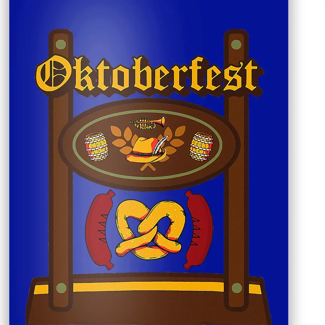 Oktoberfest Lederhosen Halloween German Poster