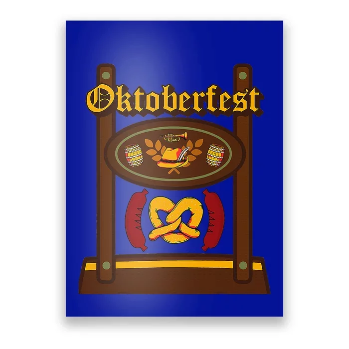 Oktoberfest Lederhosen Halloween German Poster