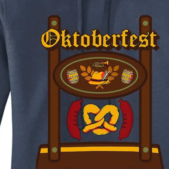 Oktoberfest Lederhosen Halloween German Women's Pullover Hoodie