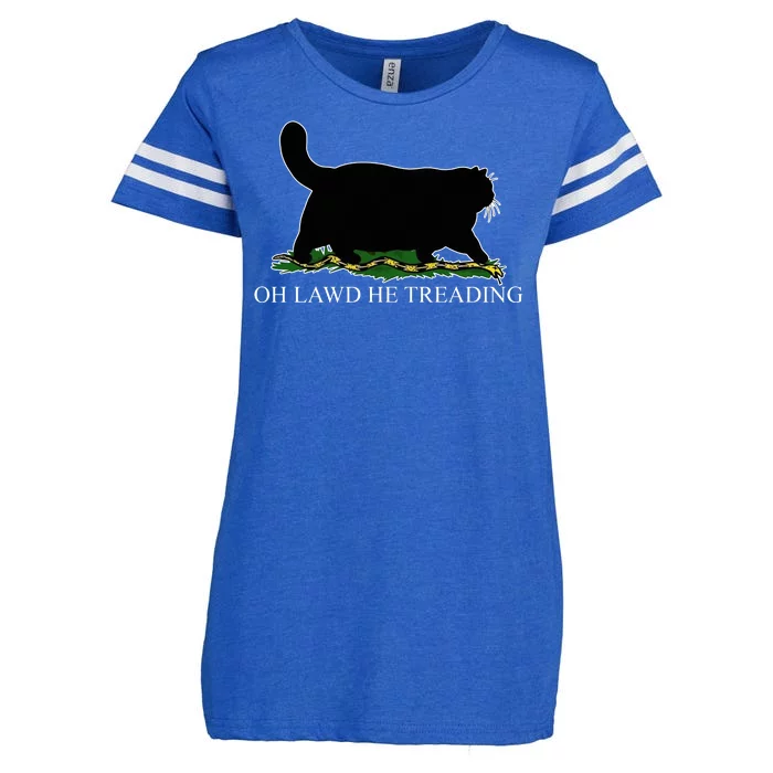 Oh Lawd He Treading Enza Ladies Jersey Football T-Shirt