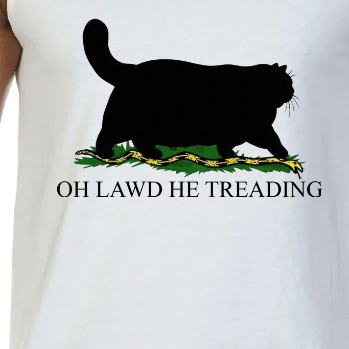 Oh Lawd He Treading Funny Cat Snake Comfort Colors® Tank Top