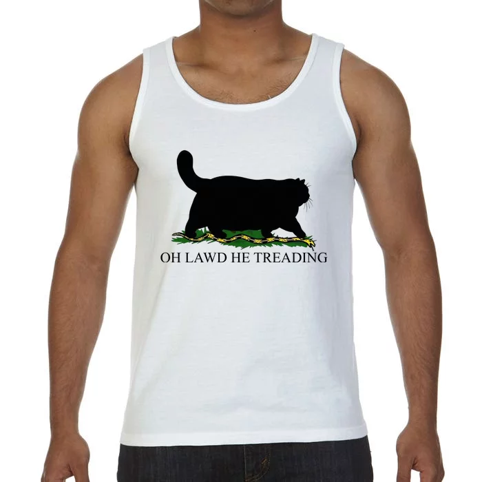 Oh Lawd He Treading Funny Cat Snake Comfort Colors® Tank Top