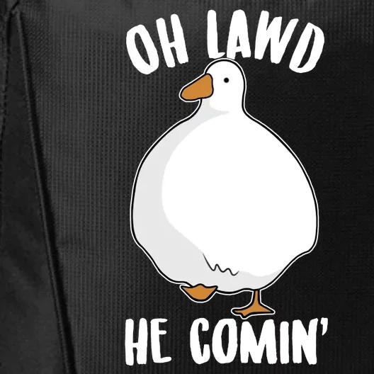 Oh Lawd He Comin Thicc Goose Meme City Backpack