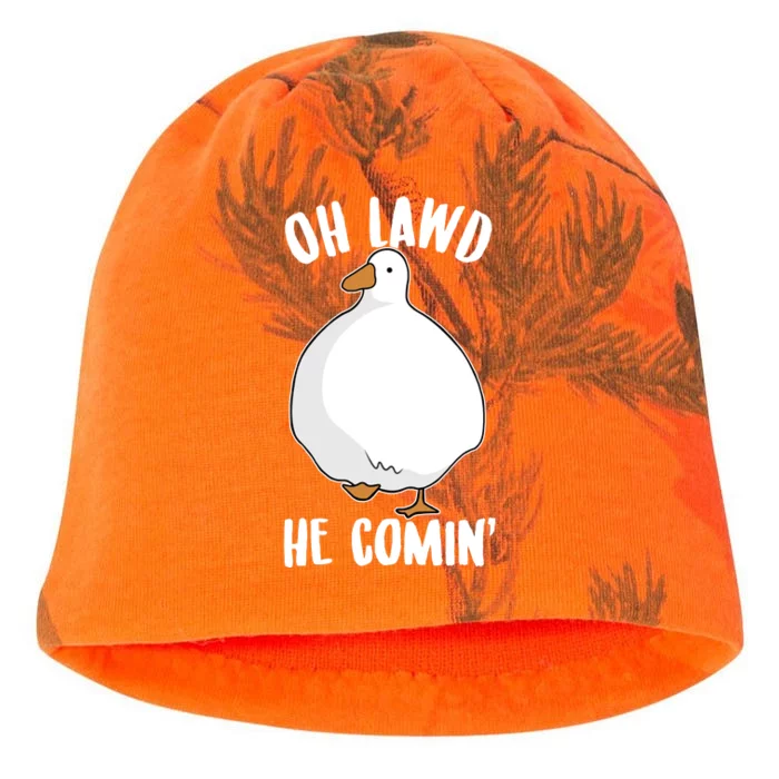 Oh Lawd He Comin Thicc Goose Meme Kati - Camo Knit Beanie