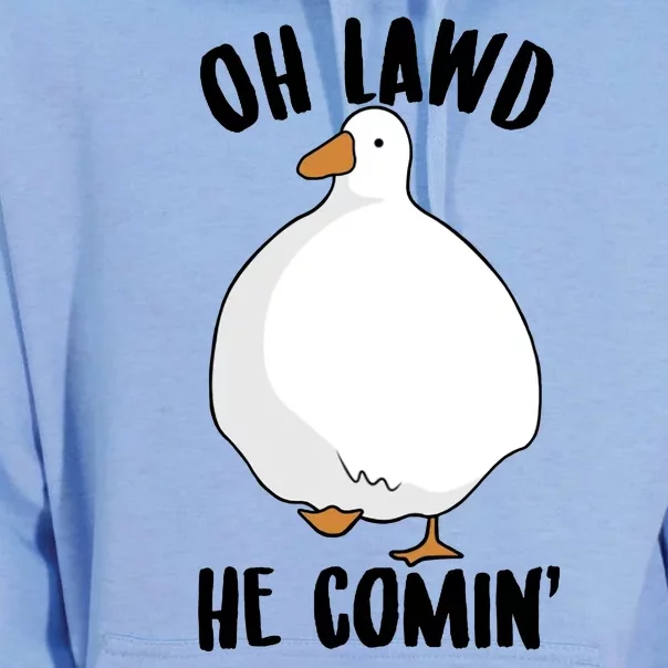 Oh Lawd He Comin Thicc Goose Meme Unisex Surf Hoodie