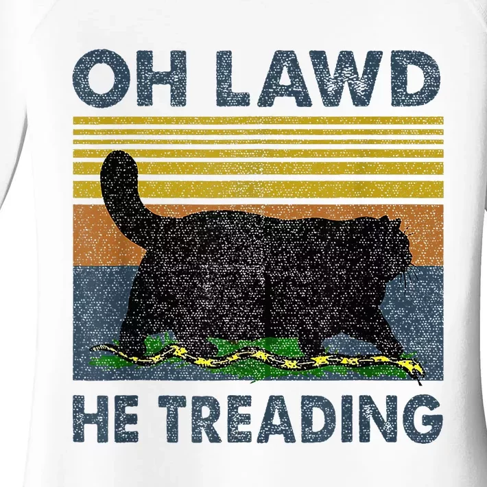 Oh Lawd He Treading Women's Perfect Tri Tunic Long Sleeve Shirt