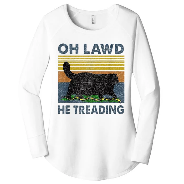 Oh Lawd He Treading Women's Perfect Tri Tunic Long Sleeve Shirt