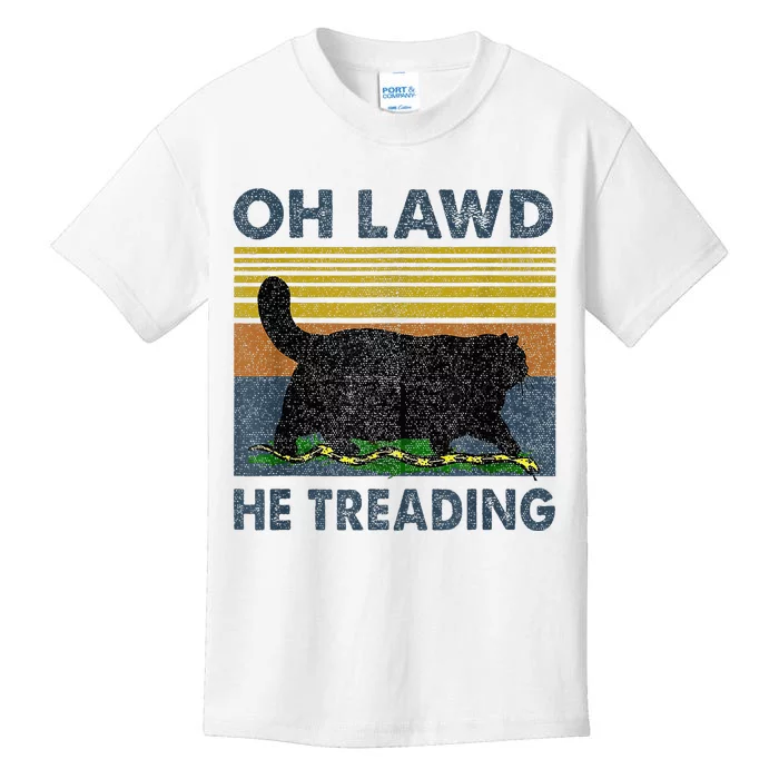 Oh Lawd He Treading Kids T-Shirt