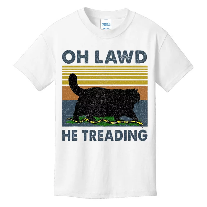 Oh Lawd He Treading Kids T-Shirt