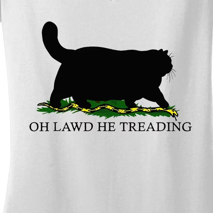 Oh Lawd He Treading Women's V-Neck T-Shirt