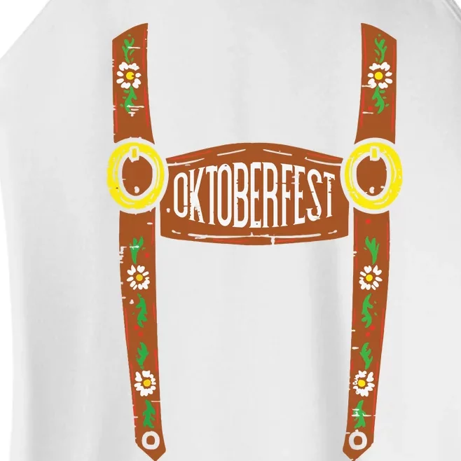 Oktoberfest Lederhosen Halloween Costume German Women’s Perfect Tri Rocker Tank