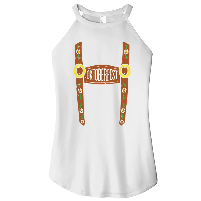 Oktoberfest Lederhosen Halloween Costume German Women’s Perfect Tri Rocker Tank