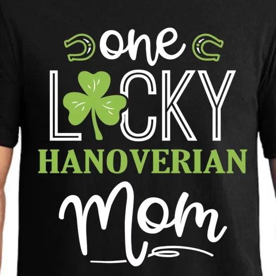 One Lucky Hanoverian Horse Mom Irish Horseback Riding Cool Gift Pajama Set