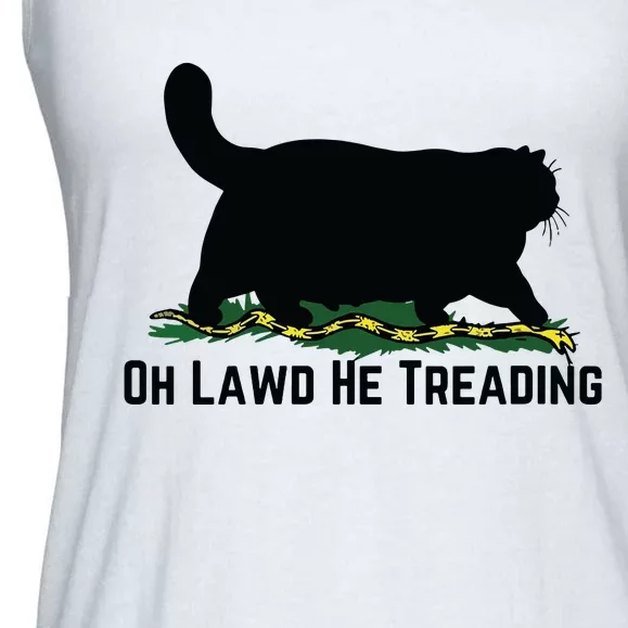 Oh Lawd He Treading Cat Ladies For Kamla Ladies Essential Flowy Tank