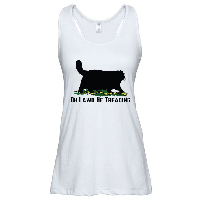 Oh Lawd He Treading Cat Ladies For Kamla Ladies Essential Flowy Tank