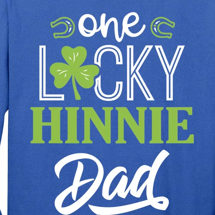 One Lucky Hinnie Horse Dad Irish Horseback Riding Gift Tall Long Sleeve T-Shirt