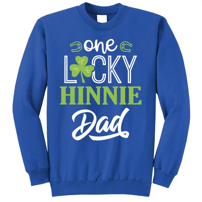 One Lucky Hinnie Horse Dad Irish Horseback Riding Gift Tall Sweatshirt