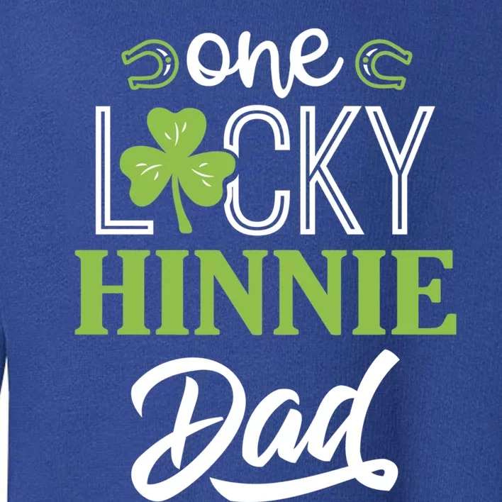 One Lucky Hinnie Horse Dad Irish Horseback Riding Gift Toddler Sweatshirt