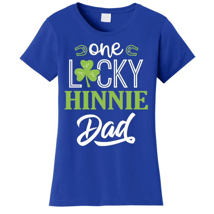 One Lucky Hinnie Horse Dad Irish Horseback Riding Gift Women's T-Shirt