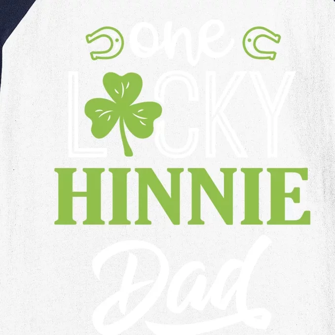 One Lucky Hinnie Horse Dad Irish Horseback Riding Gift Baseball Sleeve Shirt