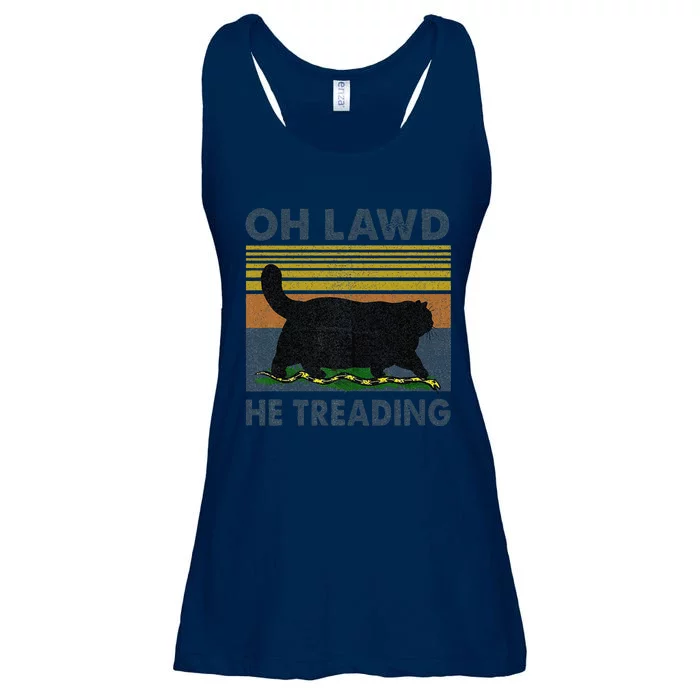 Oh Lawd He Treading Gift Ladies Essential Flowy Tank