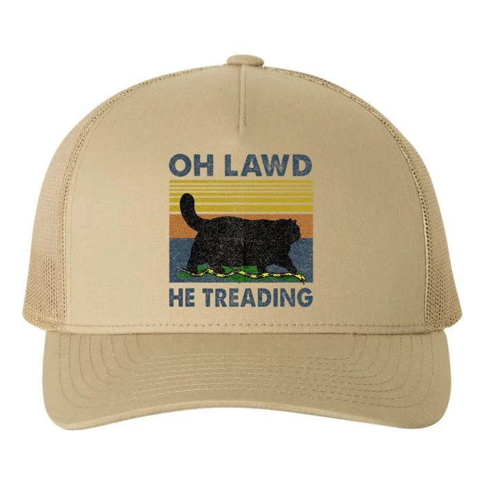 Oh Lawd He Treading Gift Yupoong Adult 5-Panel Trucker Hat