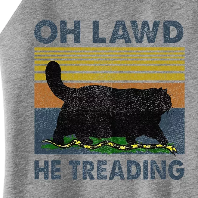 Oh Lawd He Treading Gift Women’s Perfect Tri Rocker Tank