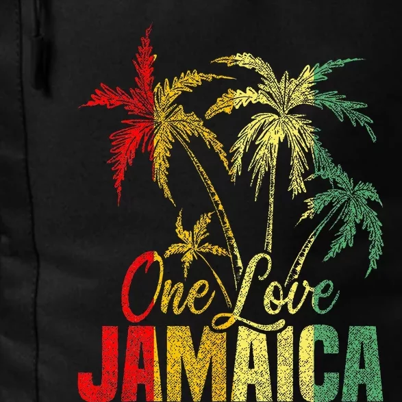 One Love Jamaica Caribbean Vacation Reggae Daily Commute Backpack