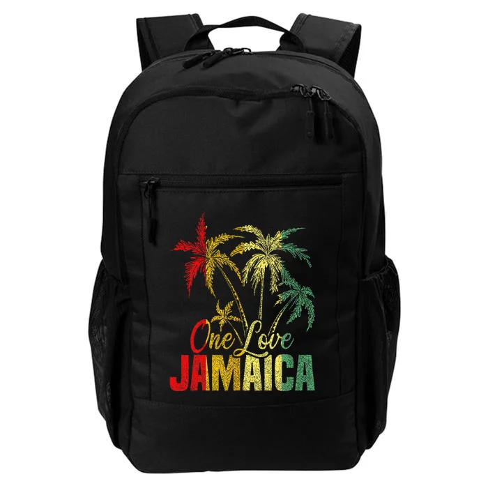 One Love Jamaica Caribbean Vacation Reggae Daily Commute Backpack