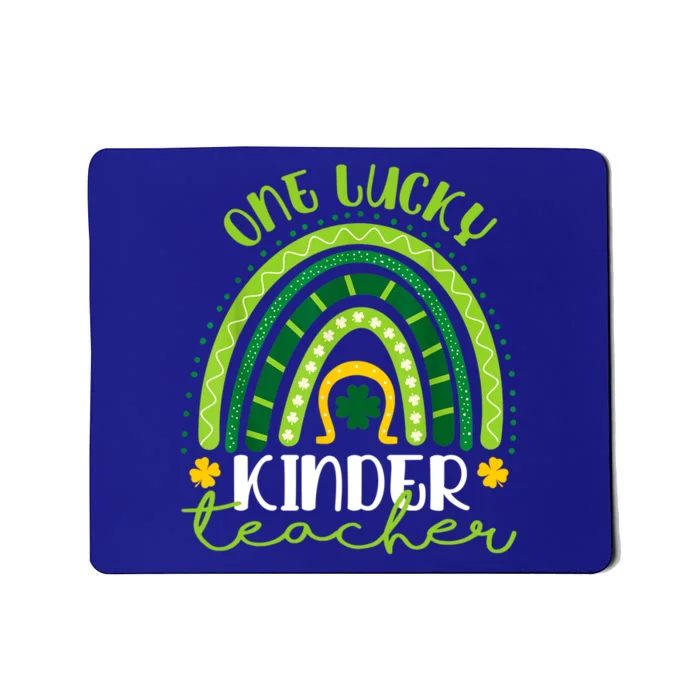 One Lucky Kinder Teacher Rainbow St Patrick’s Day Gift Mousepad