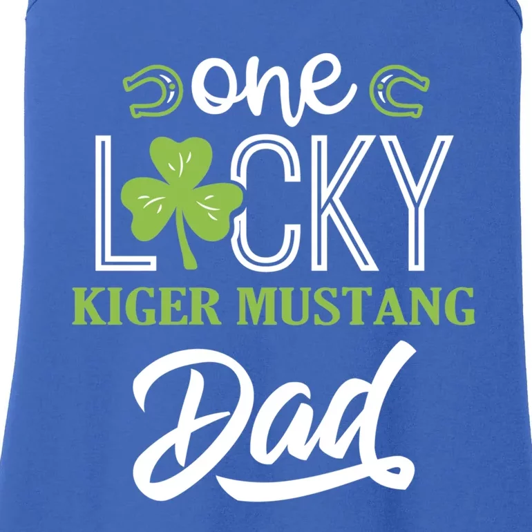 One Lucky Kiger Mustang Horse Dad Irish Horseback Riding Cute Gift Ladies Essential Tank