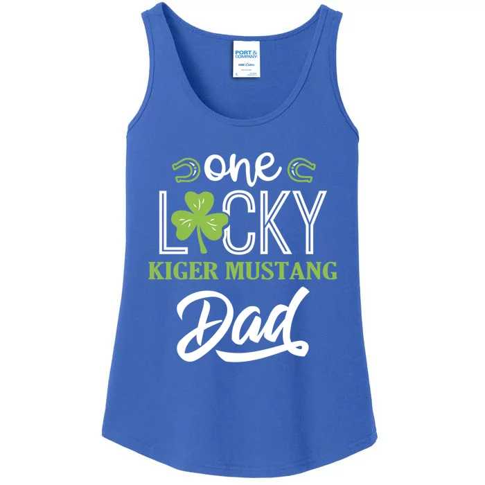 One Lucky Kiger Mustang Horse Dad Irish Horseback Riding Cute Gift Ladies Essential Tank