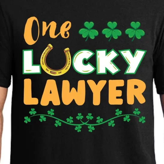 One Lucky Lawyer St Patricks Day Cool Gift Pajama Set