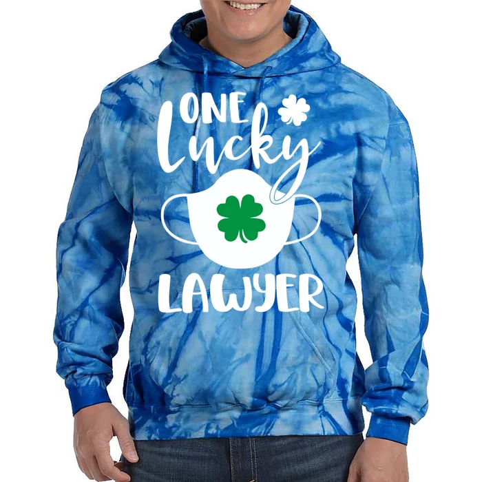 One Lucky Lawyer St Patrick's Day Lawyer Gift Tie Dye Hoodie