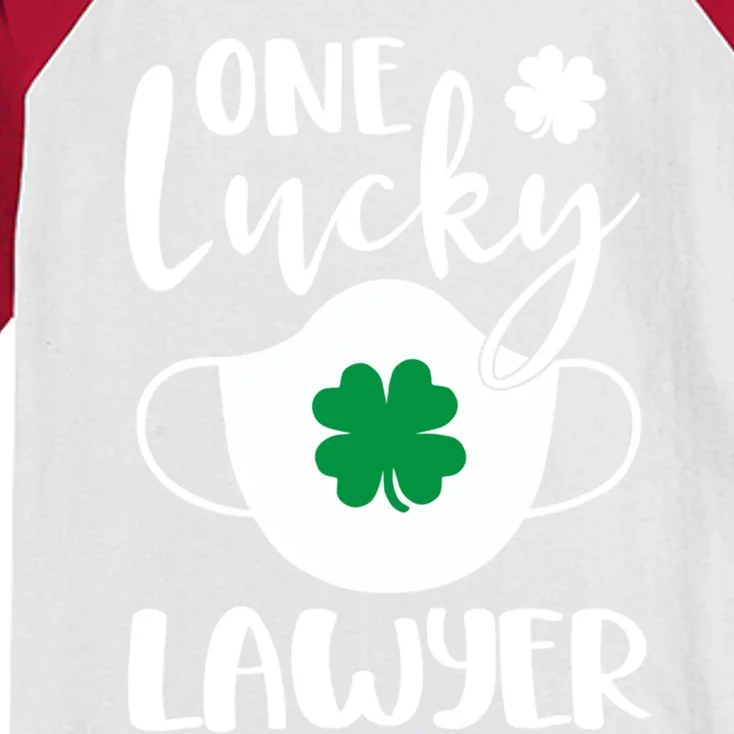 One Lucky Lawyer St Patrick's Day Lawyer Gift Kids Colorblock Raglan Jersey