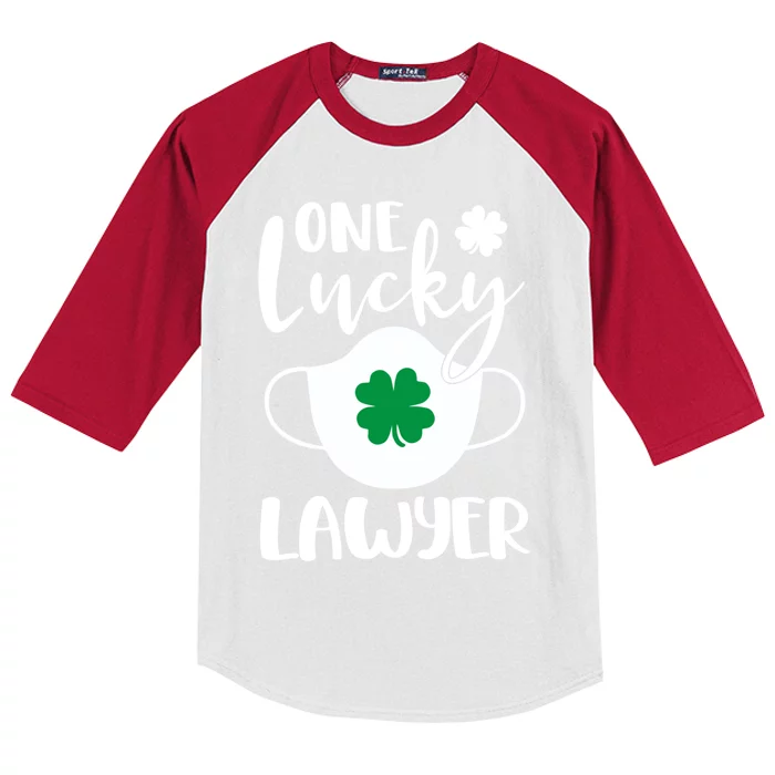 One Lucky Lawyer St Patrick's Day Lawyer Gift Kids Colorblock Raglan Jersey