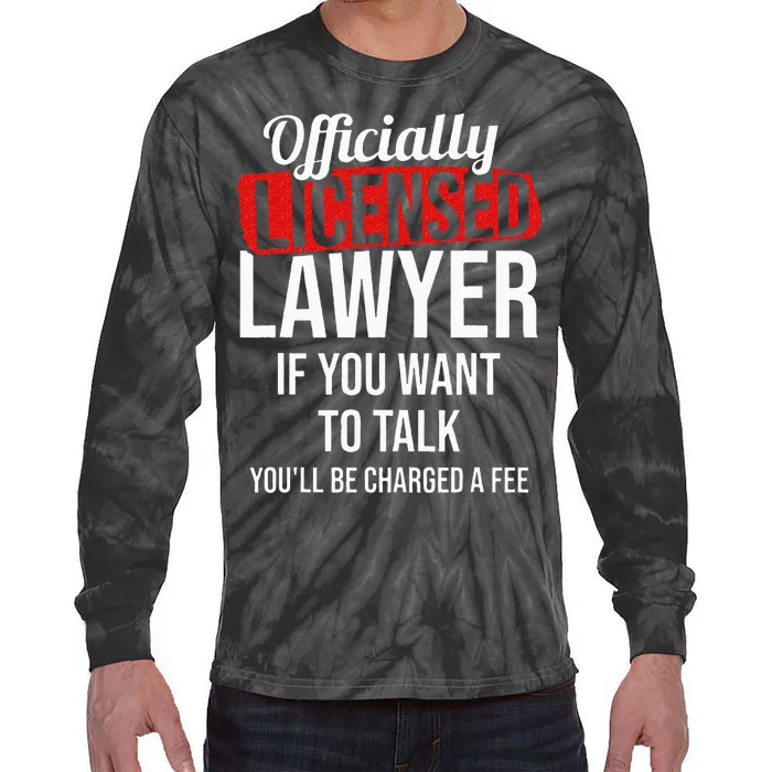 Officially Licensed Lawyer Attorney Legal Counsel Paralegal Tie-Dye Long Sleeve Shirt