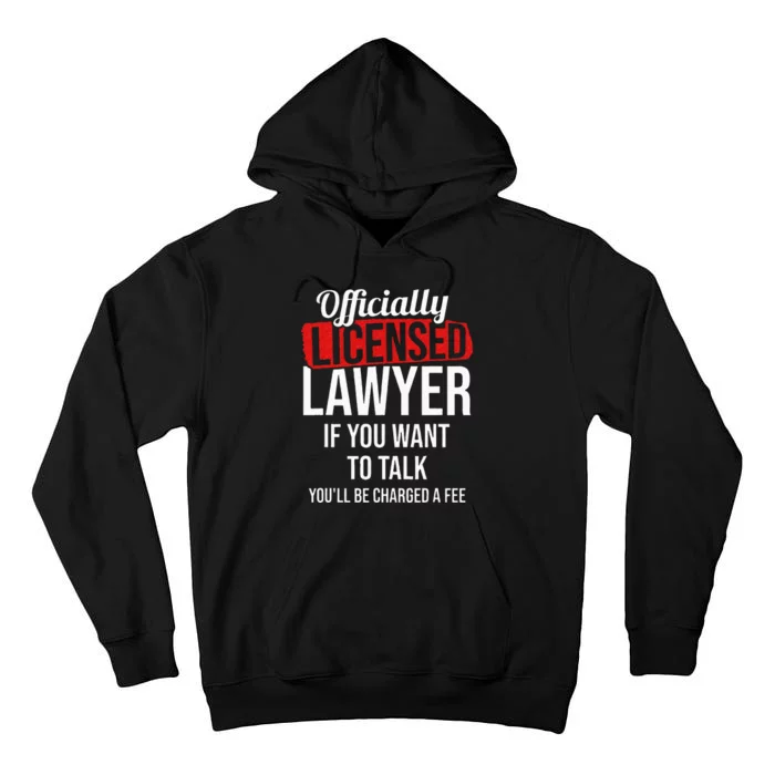 Officially Licensed Lawyer Attorney Legal Counsel Paralegal Tall Hoodie