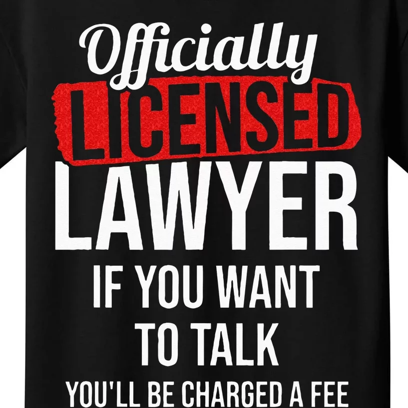 Officially Licensed Lawyer Attorney Legal Counsel Paralegal Kids T-Shirt