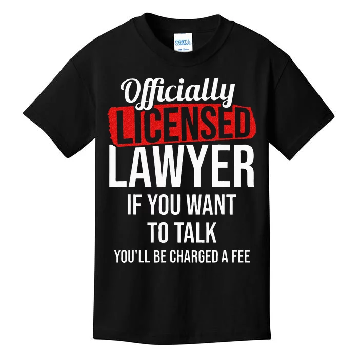 Officially Licensed Lawyer Attorney Legal Counsel Paralegal Kids T-Shirt