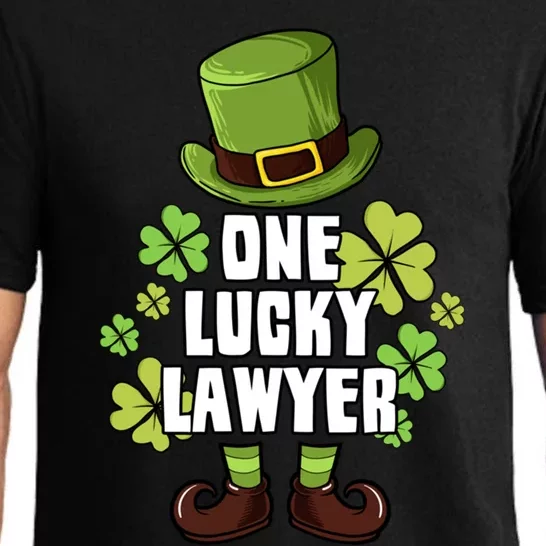 One Lucky Lawyer Laprechaun St Patricks Gift Pajama Set