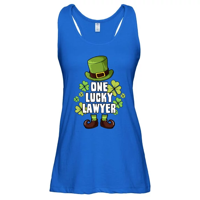 One Lucky Lawyer Laprechaun St Patricks Gift Ladies Essential Flowy Tank