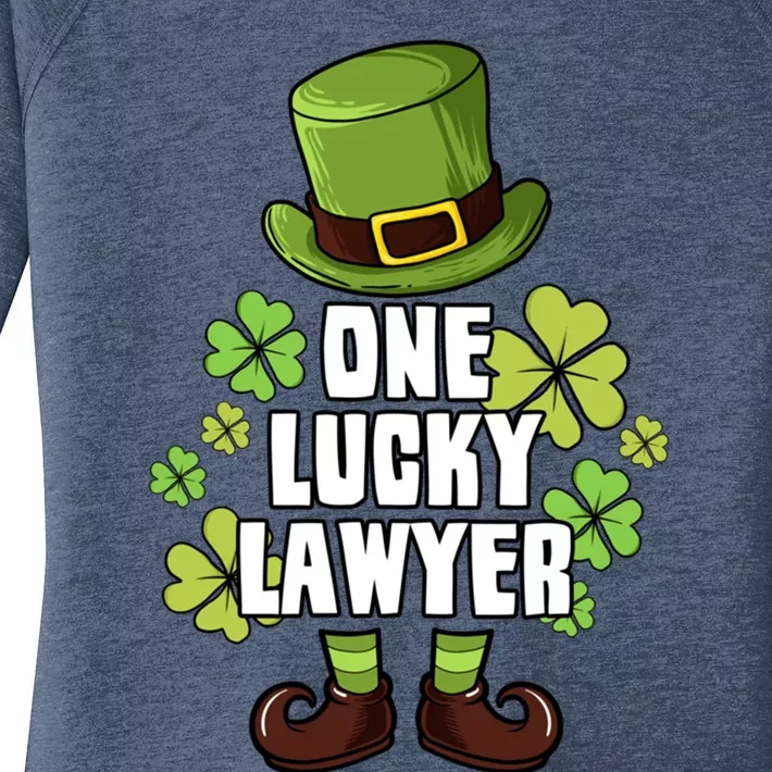 One Lucky Lawyer Laprechaun St Patricks Gift Women's Perfect Tri Tunic Long Sleeve Shirt