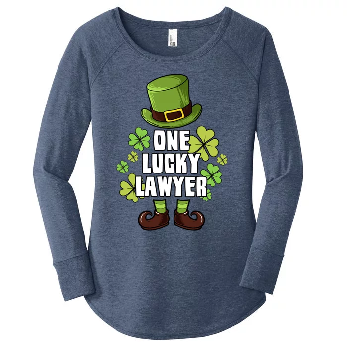 One Lucky Lawyer Laprechaun St Patricks Gift Women's Perfect Tri Tunic Long Sleeve Shirt